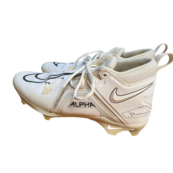 Nike Other - Nike Alpha Menace Pro 3 Football Cleats White Black CT6649-109 Mens 10